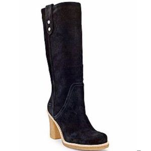 UGG Women's Black Josie Convertible Heeled Tall Boots
